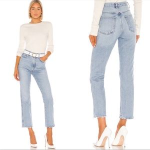 AGOLDE Pinch Waist High Rise Kick in Riptide size 28